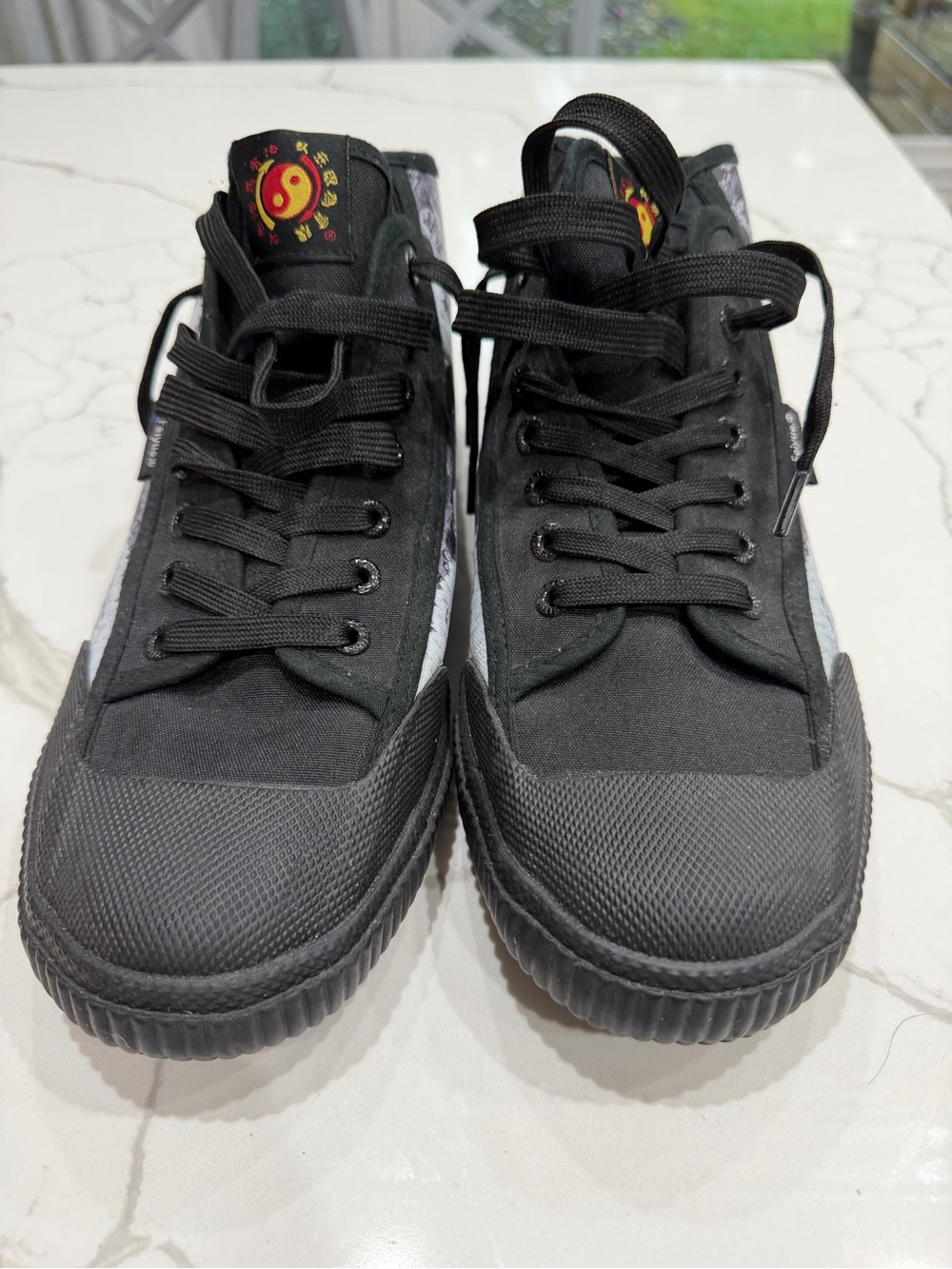 Feiyue x Bruce Lee 1920 FE Mid Men’s Size 10 Black Montage Sneakers